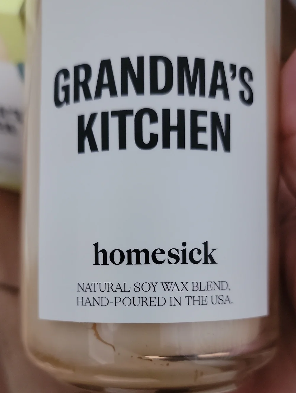 Homesick Grandma's Kitchen Scented Candle - Cream
